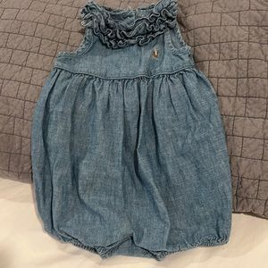 Ralph Lauren Size 12 Months Denim Romper